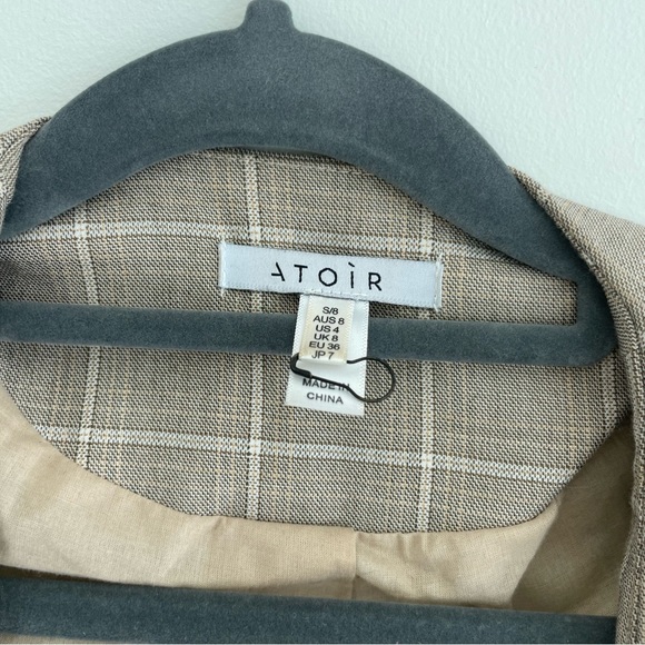Atoir Mother Tongue Checked Blazer Longline - Small - Picture 4 of 5